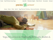 Tablet Screenshot of greenlotusyogactr.com